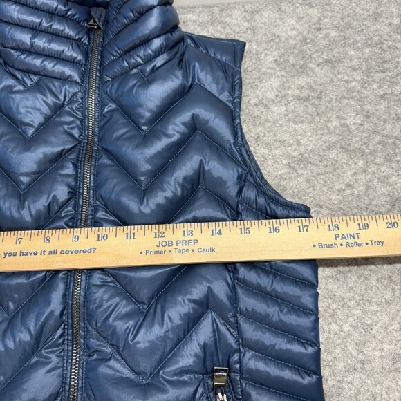 Calvin Klein‎ Packable Puffer Vest Women’s S Blue Down Filled Gorpcore Preppy - Picture 8 of 10